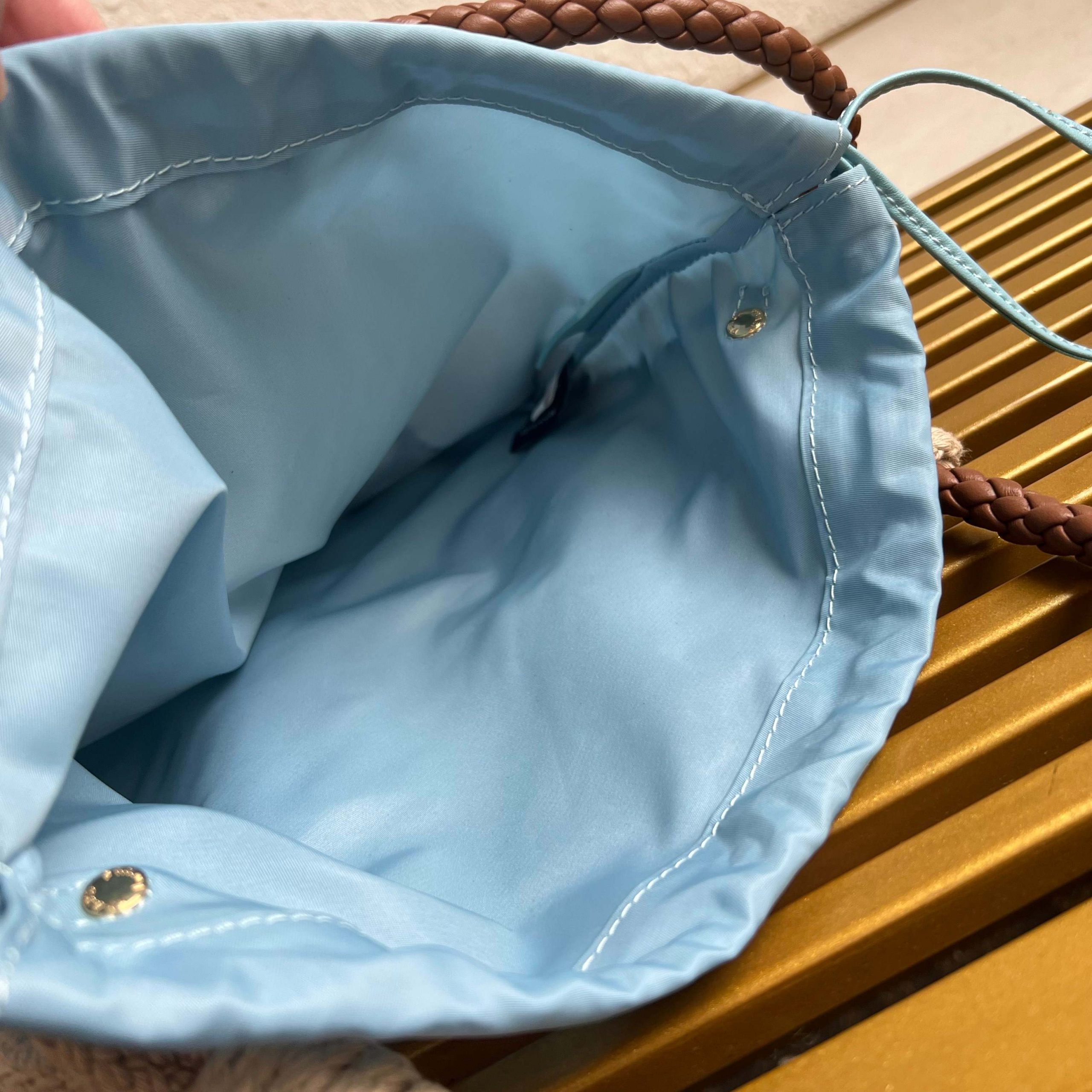 【頂級原單普拉達】🎉新品編織🎉1BC111棉質花邊高仿手袋的图片-高仿普拉达包包 【頂級原單普拉達】🎉新品編織🎉1BC111棉質花邊高仿手袋的图片-高仿普拉达包包