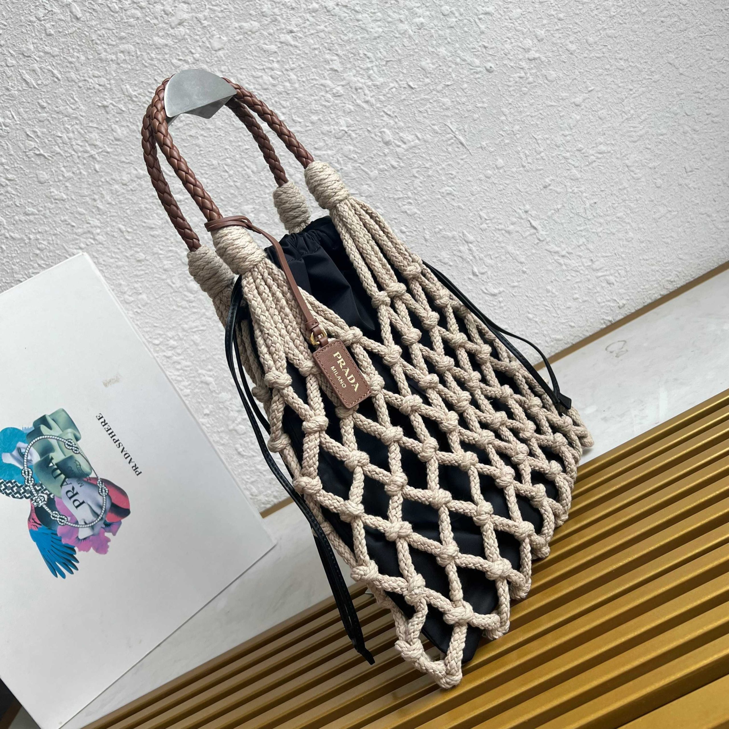 【頂級原單普拉達】1BC111棉質花邊手袋一比一高仿包的图片-高仿普拉达包包 【頂級原單普拉達】1BC111棉質花邊手袋一比一高仿包的图片-高仿普拉达包包