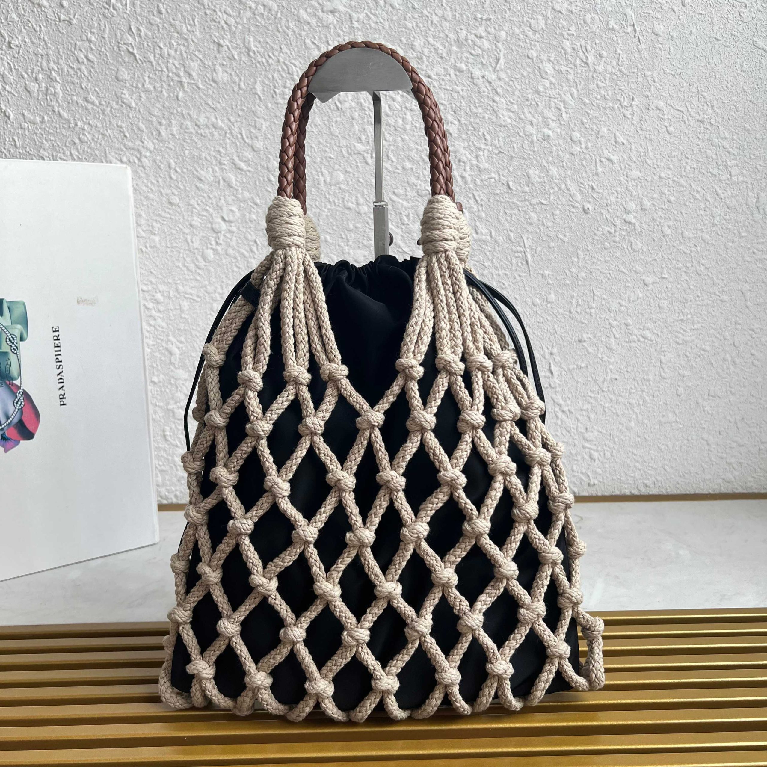 【頂級原單普拉達】1BC111棉質花邊手袋一比一高仿包的图片-高仿普拉达包包 【頂級原單普拉達】1BC111棉質花邊手袋一比一高仿包的图片-高仿普拉达包包