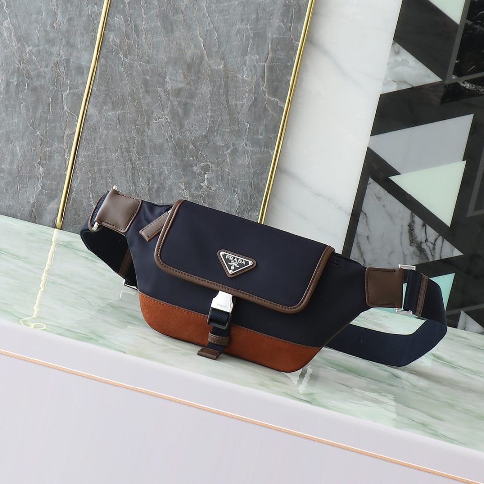 原單包普拉達新款腰包2VH176百搭時尚單肩包