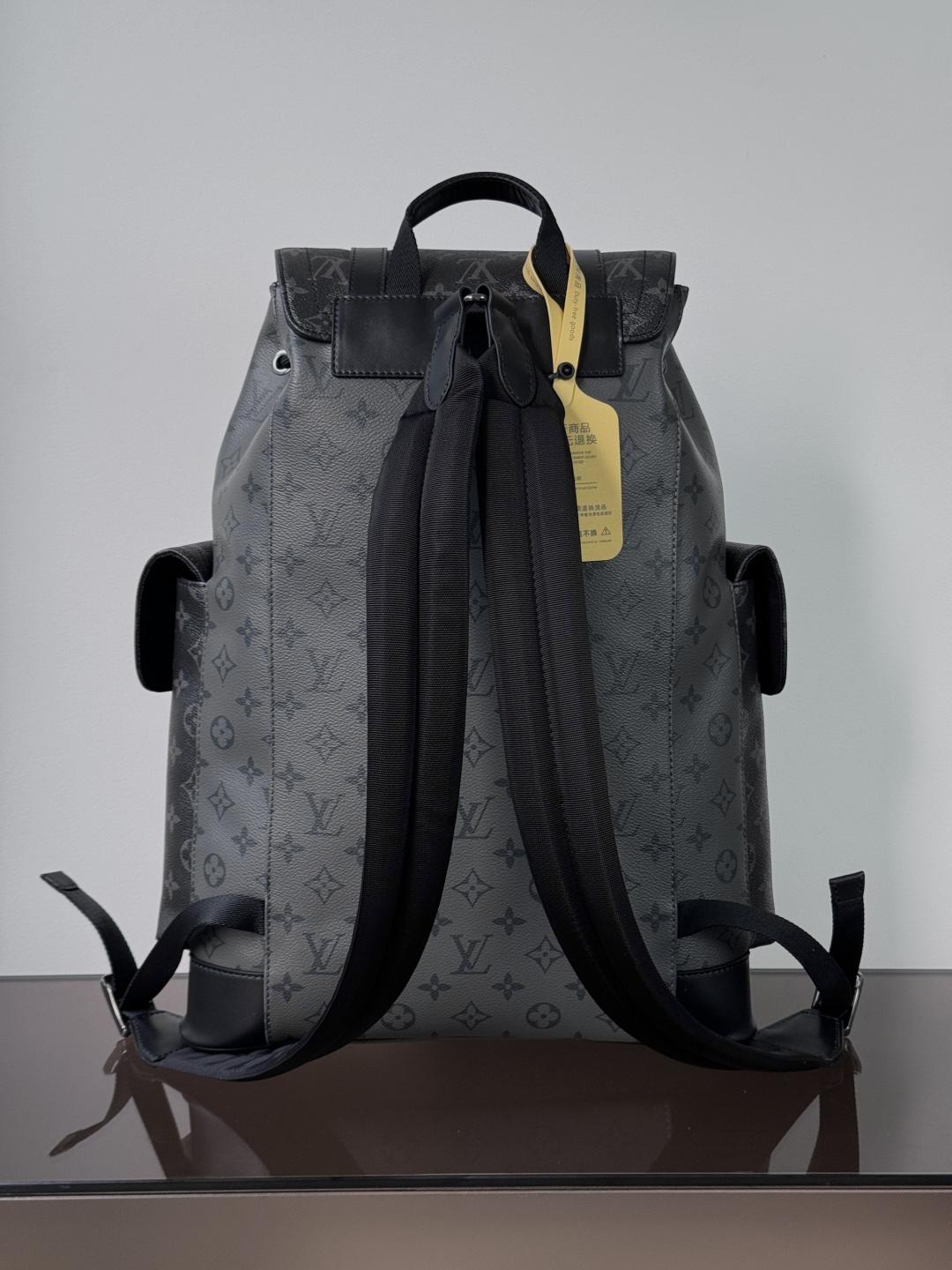 LV原單包中號雙肩包 型號: M45419雙拼花 動態芯片版的图片-高仿LV包包、高仿lv女包