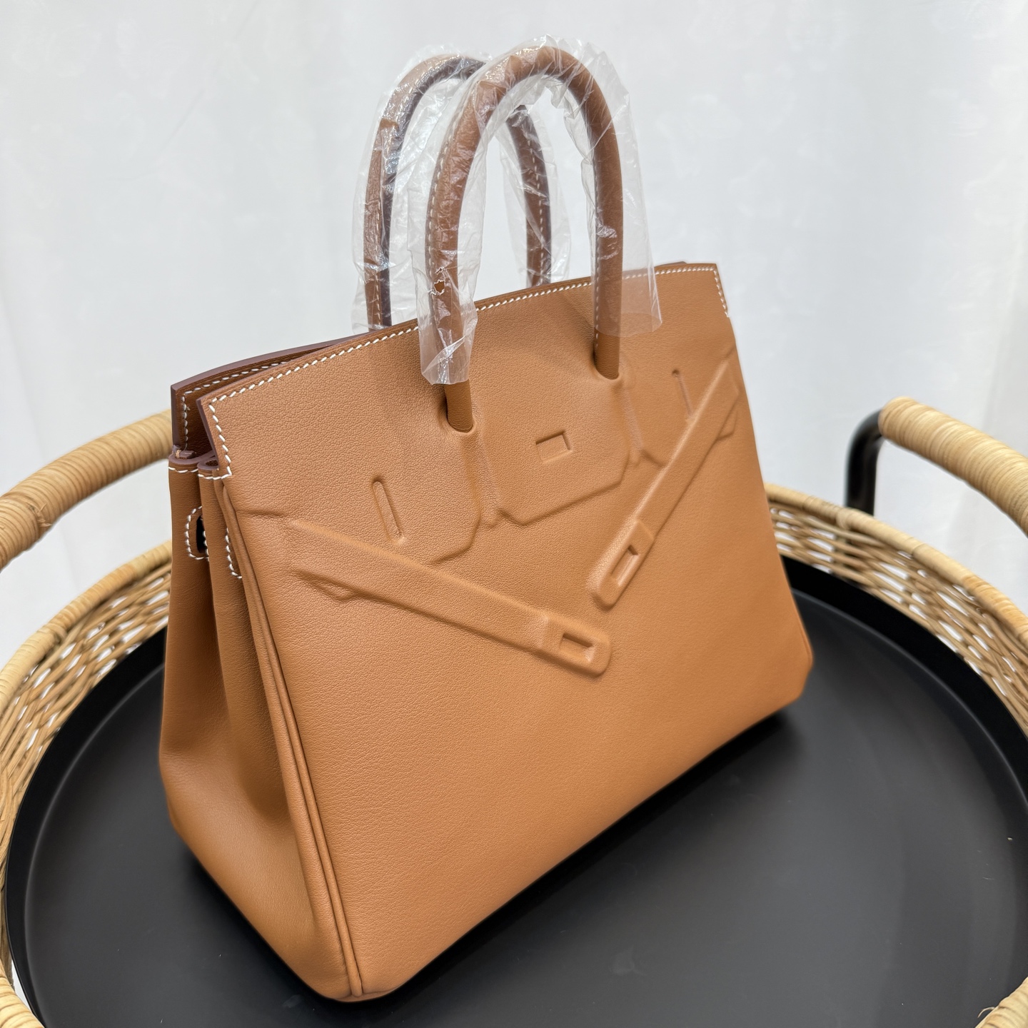 愛馬仕幻影鉑金包 25cm 原廠進口Swift皮【金棕】銀扣 限量版 專櫃同步的图片-高仿愛馬仕包包Hermes、高仿愛馬仕女包Hermes