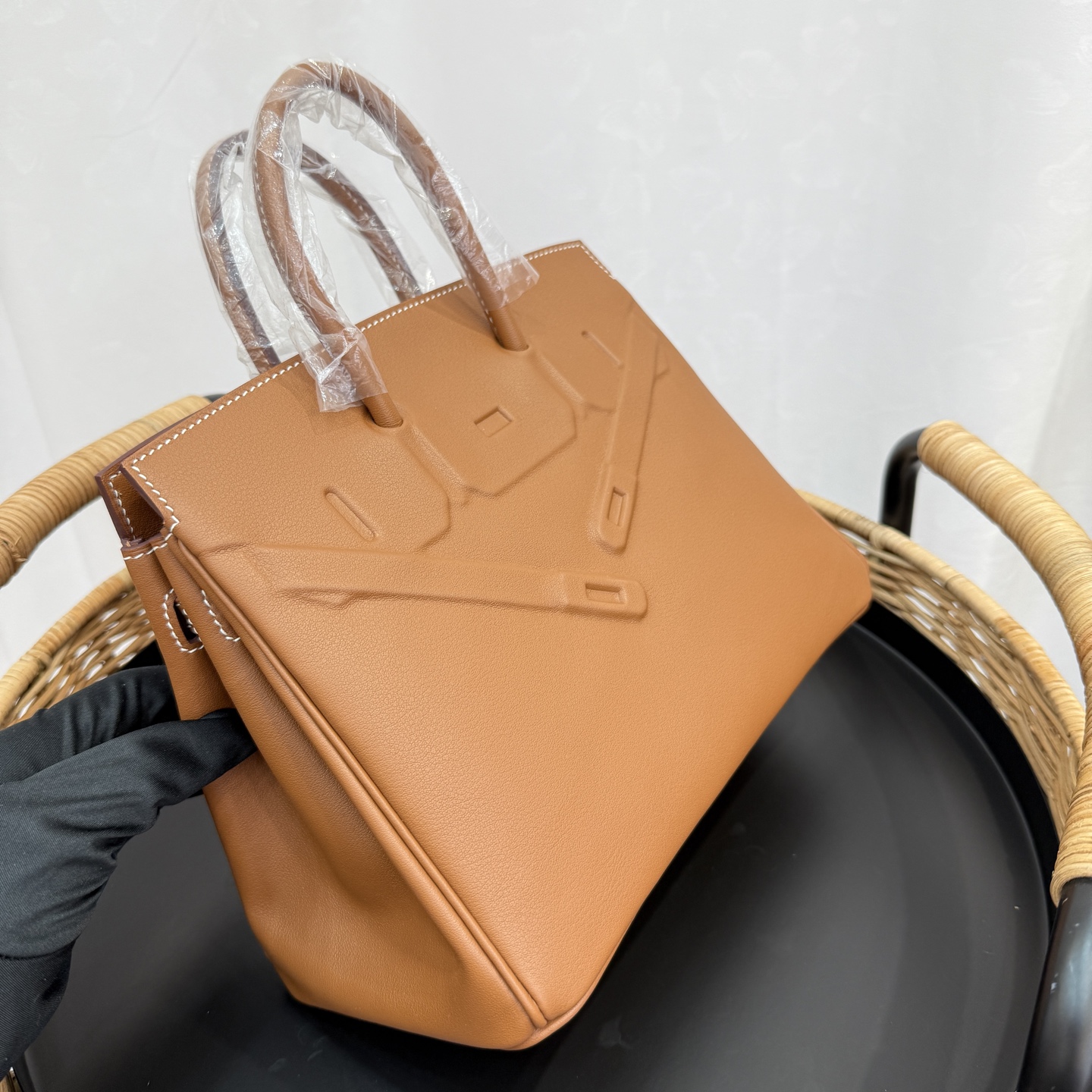 愛馬仕幻影鉑金包 25cm 原廠進口Swift皮【金棕】銀扣 限量版 專櫃同步的图片-高仿愛馬仕包包Hermes、高仿愛馬仕女包Hermes