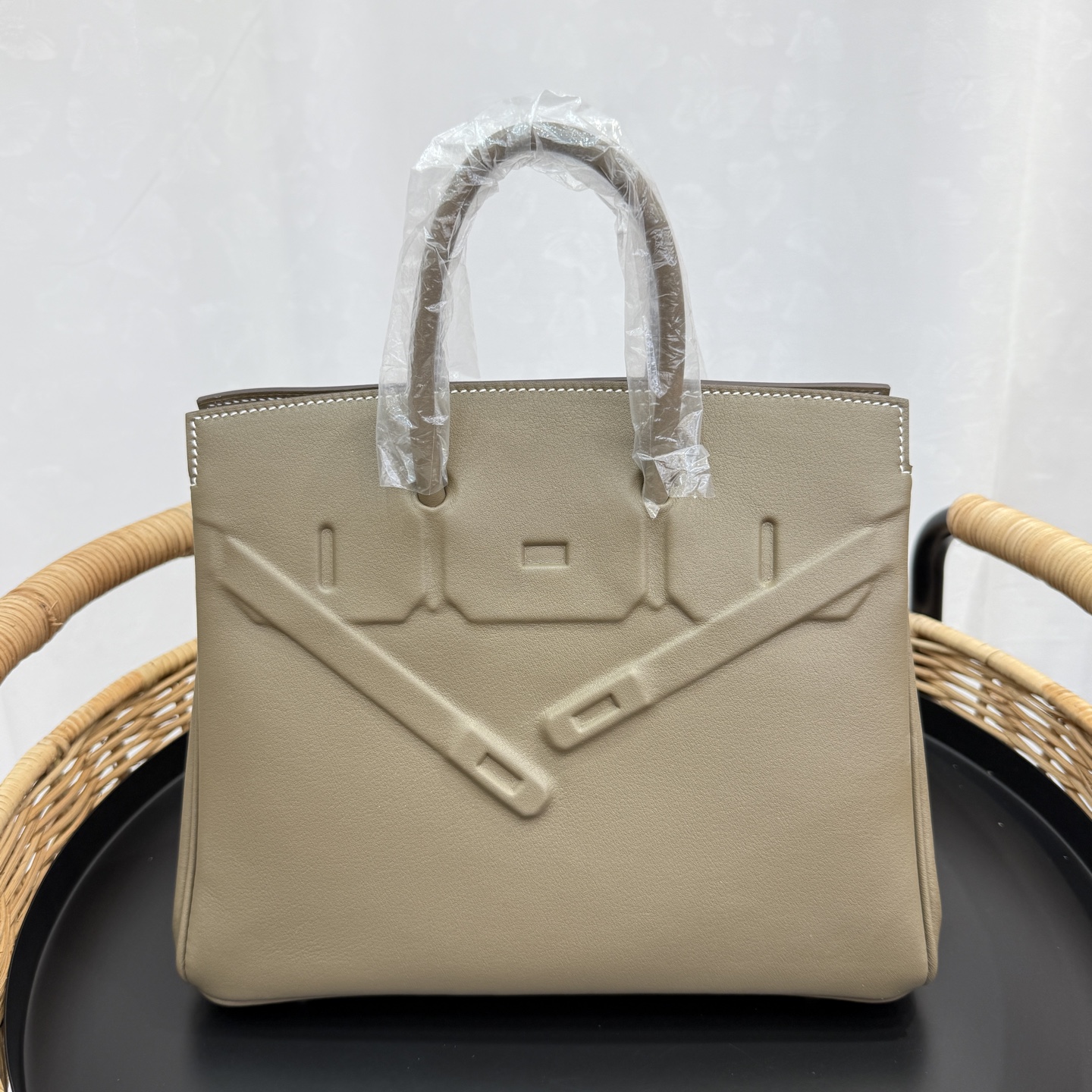 愛馬仕高仿包幻影鉑金包 25cm 原廠進口Swift皮【大象灰】銀扣 限量版的图片-高仿愛馬仕包包Hermes、高仿愛馬仕女包Hermes