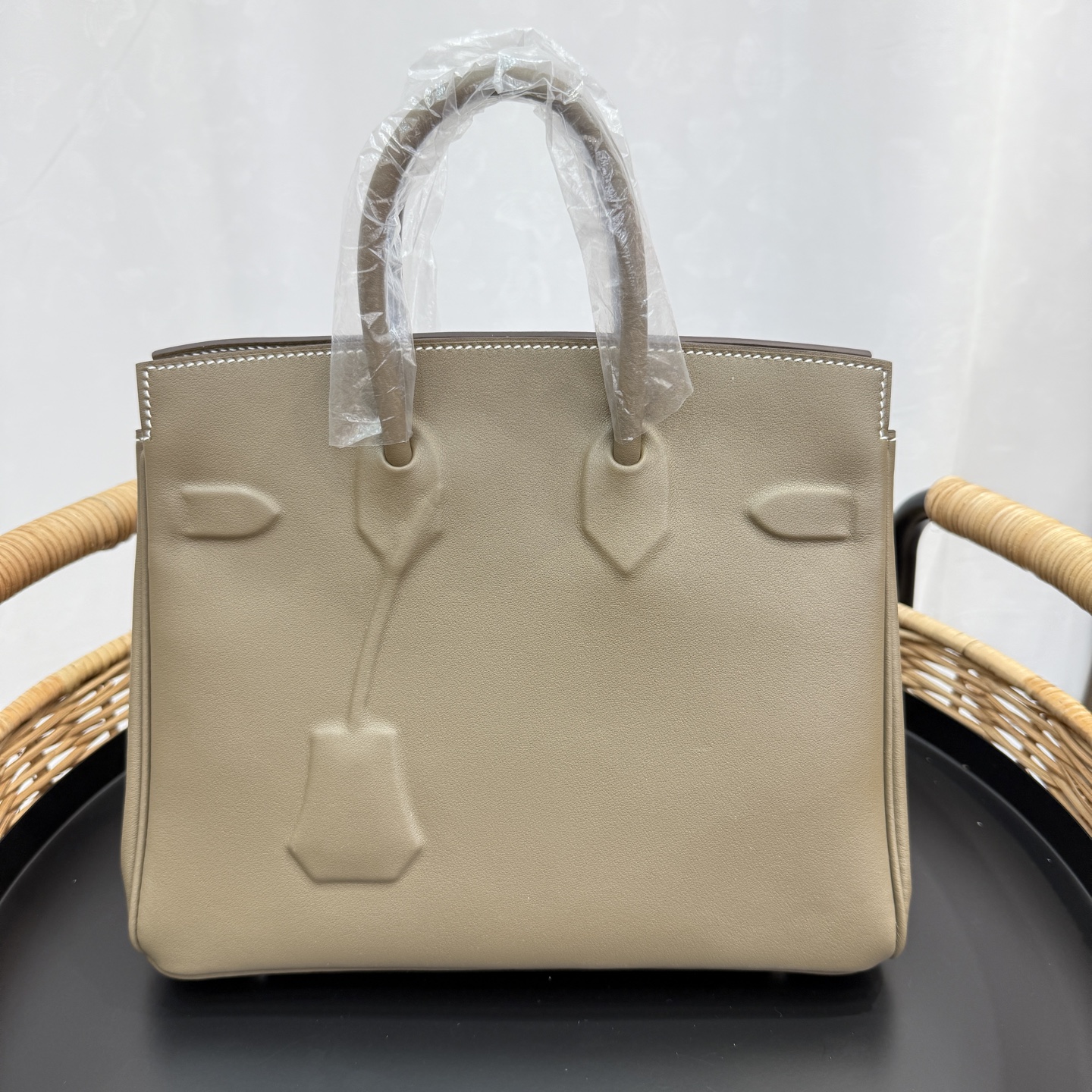 愛馬仕高仿包幻影鉑金包 25cm 原廠進口Swift皮【大象灰】銀扣 限量版的图片-高仿愛馬仕包包Hermes、高仿愛馬仕女包Hermes