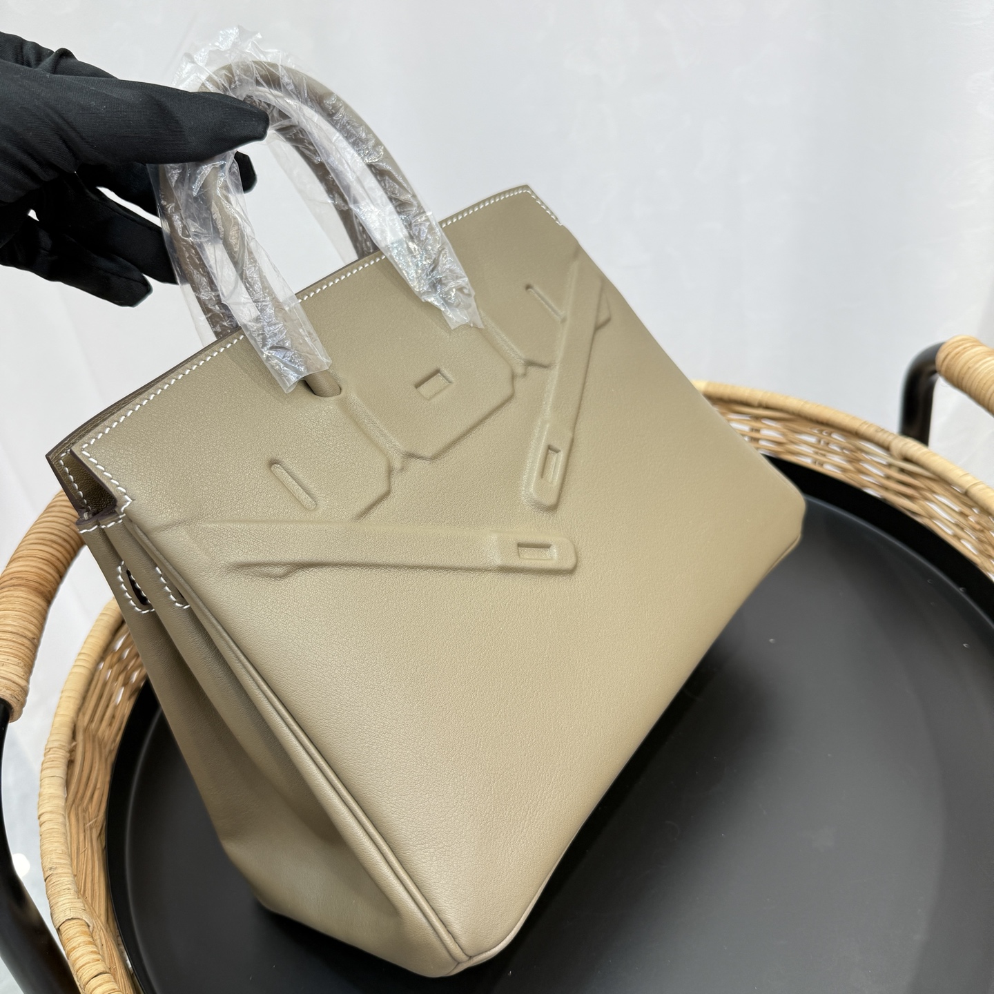 愛馬仕高仿包幻影鉑金包 25cm 原廠進口Swift皮【大象灰】銀扣 限量版的图片-高仿愛馬仕包包Hermes、高仿愛馬仕女包Hermes