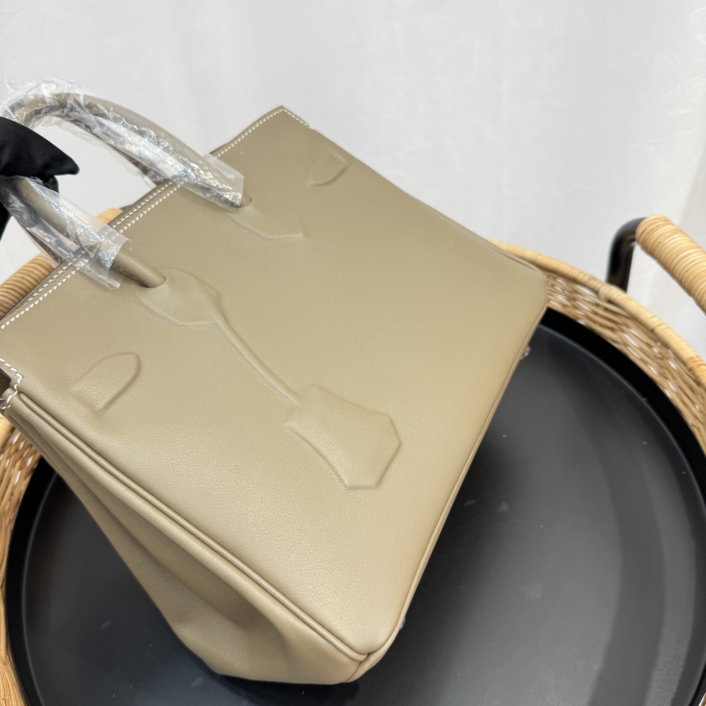 愛馬仕高仿包幻影鉑金包 25cm 原廠進口Swift皮【大象灰】銀扣 限量版的图片-高仿愛馬仕包包Hermes、高仿愛馬仕女包Hermes