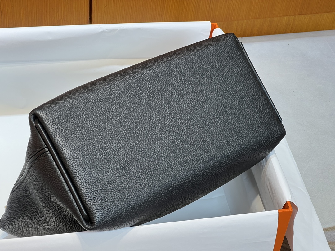 頂級愛馬仕高仿包Kelly 2424 大號 29cm 原廠進口Togo皮拼Swift皮【黑色】的图片-高仿愛馬仕包包Hermes、高仿愛馬仕女包Hermes