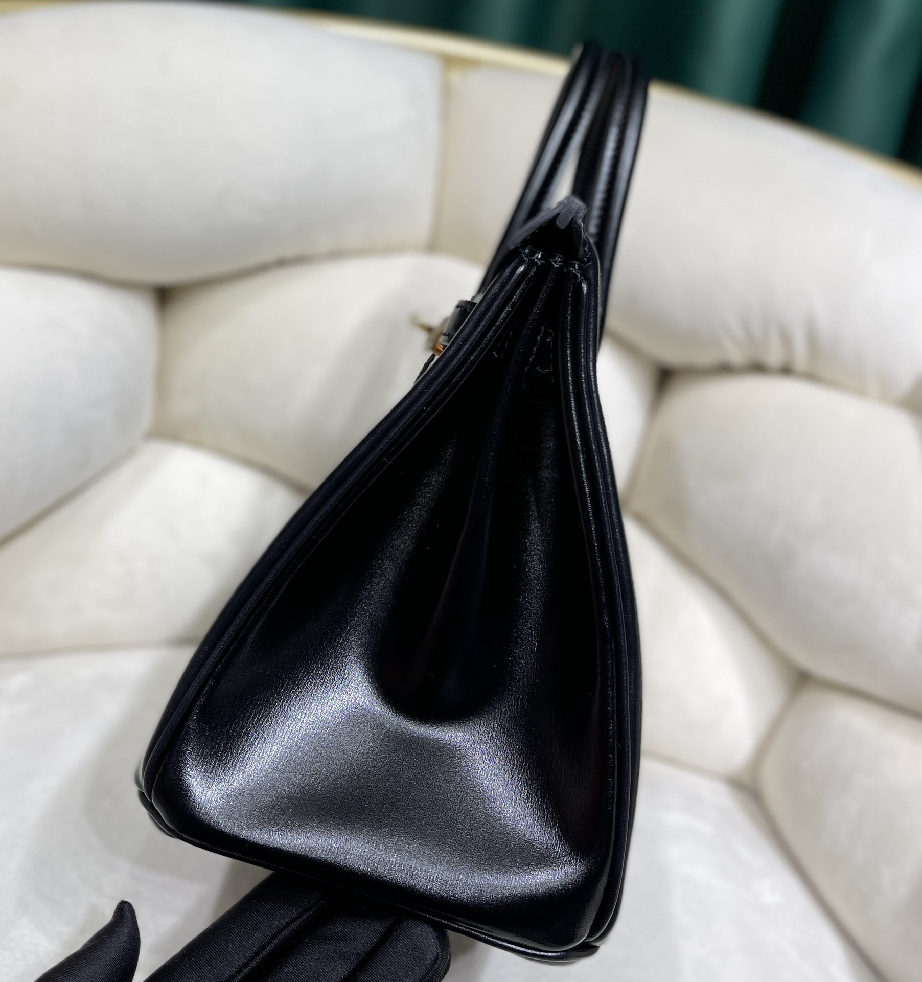 一比一高仿包愛馬仕 Birkin 鉑金 25cm 原廠進口亮面Box皮【黑色】金扣的图片-高仿愛馬仕包包Hermes、高仿愛馬仕女包Hermes