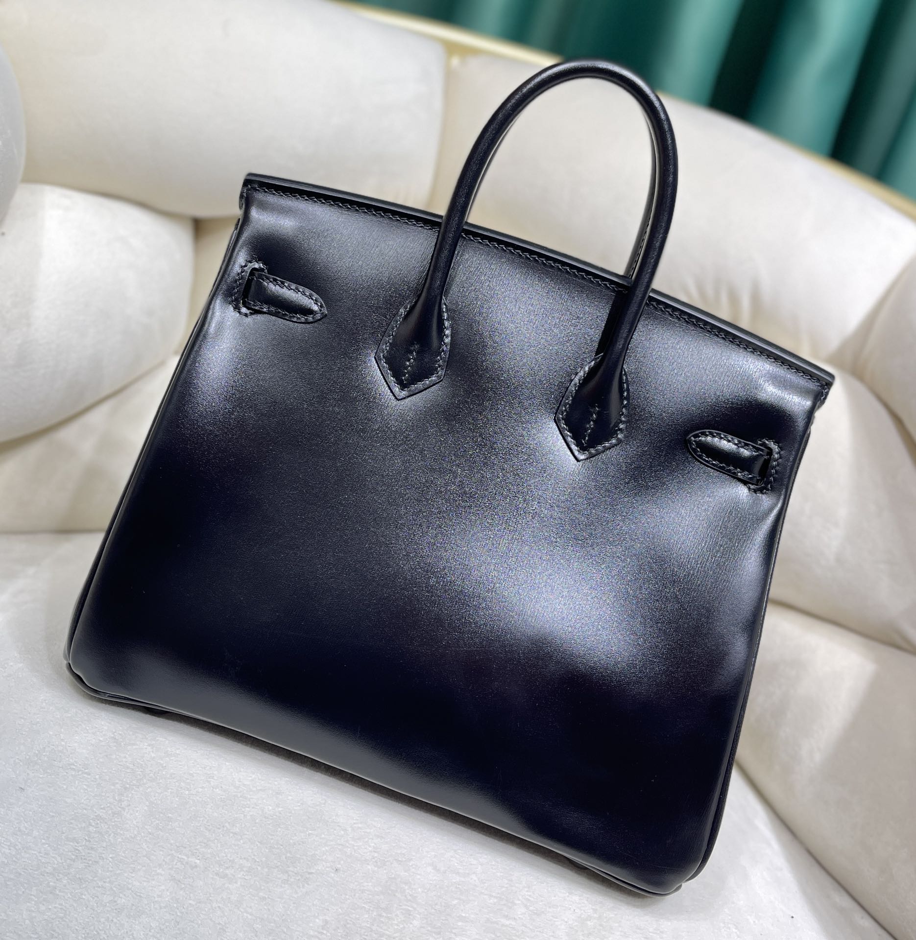 一比一高仿包愛馬仕 Birkin 鉑金 25cm 原廠進口亮面Box皮【黑色】金扣的图片-高仿愛馬仕包包Hermes、高仿愛馬仕女包Hermes