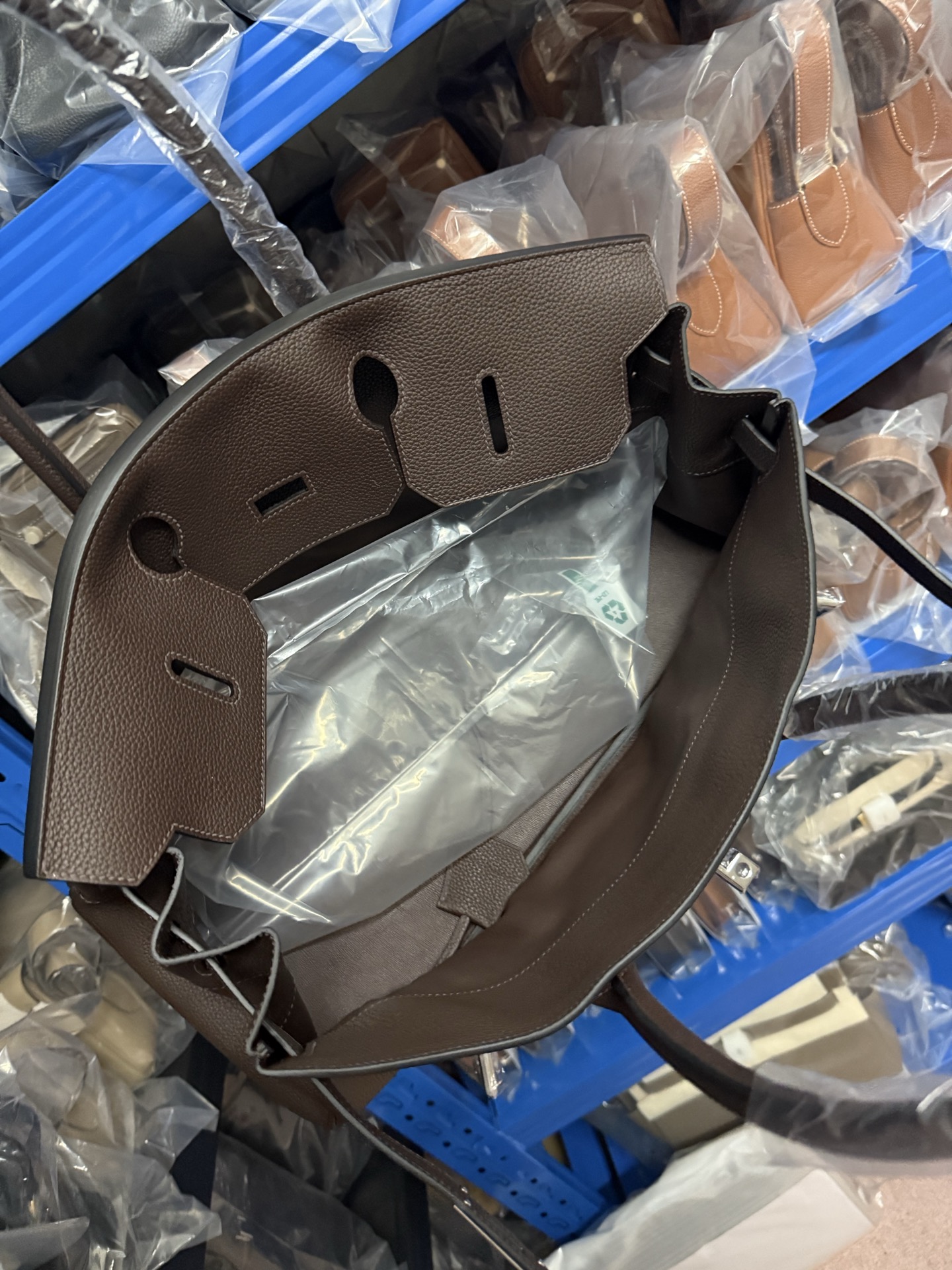 愛馬仕頂級高仿包 鉑金 42cm 原廠進口Togo皮【烏木色】金/銀扣的图片-高仿愛馬仕包包Hermes、高仿愛馬仕女包Hermes