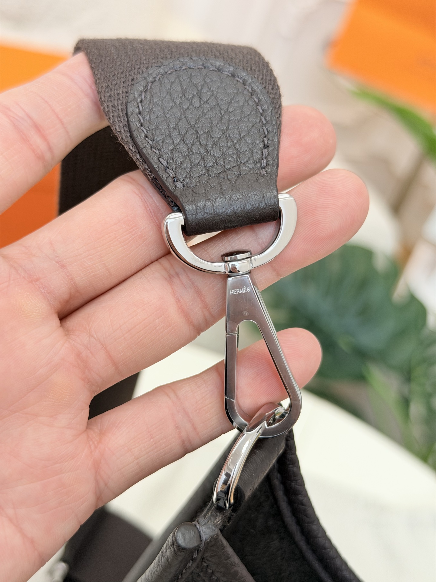 限量版愛馬仕高仿包伊芙琳 23cm 原廠進口TC皮【烏木色】金銀扣的图片-高仿愛馬仕包包Hermes、高仿愛馬仕女包Hermes